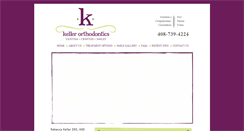 Desktop Screenshot of kellerortho.com